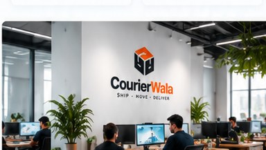 Team working together in a modern office